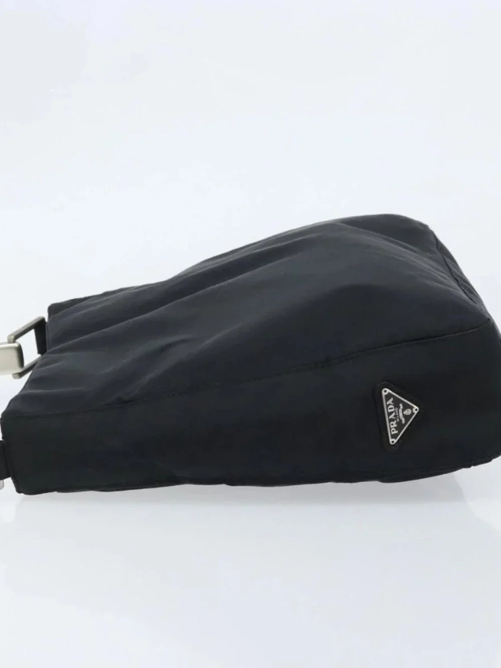 PRADA Shoulder Bag Nylon Black Silver Auth gh1829 - Picture 5 of 15
